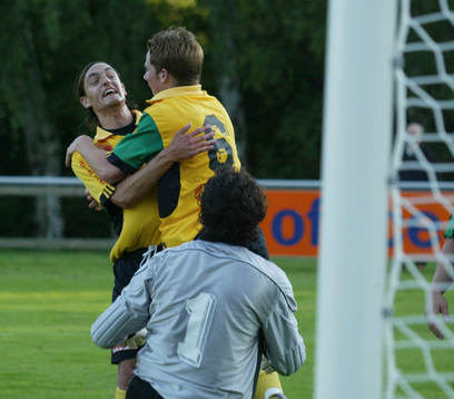 0-1, segermålet, Johan Persson. Peter Eriksson grattar