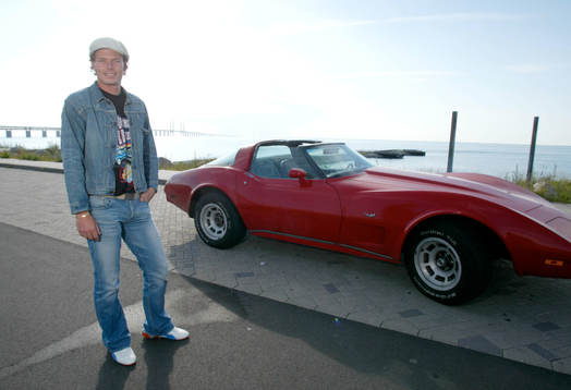Andreas Yngvesson, Malmö, med sin Corvette