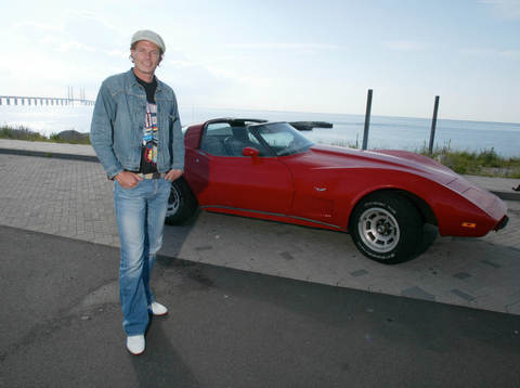 Andreas Yngvesson, Malmö, med sin Corvette