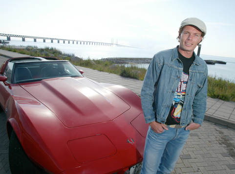 Andreas Yngvesson, Malmö, med sin Corvette