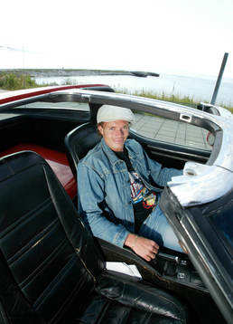 Andreas Yngvesson, Malmö, med sin Corvette