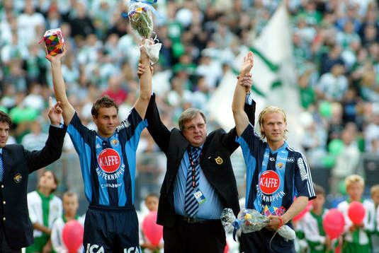 Johan Elmander och Mikael Dorsin, Djurgården avtackas