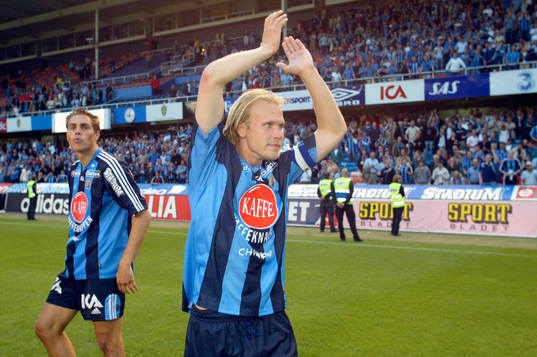 Johan Elmander och Mikael Dorsin, Djurgården tackar för