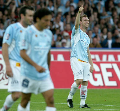 Niklas Skoog, Malmö FF, jubel