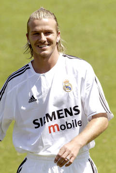 David Beckham i nya tröjan