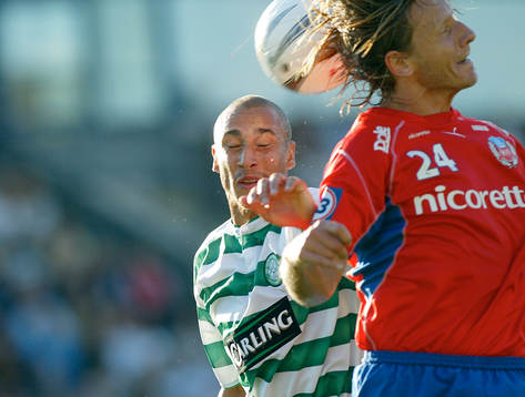 Henrik Henke Larsson, Celtic nickar in 1-1 när Jesper