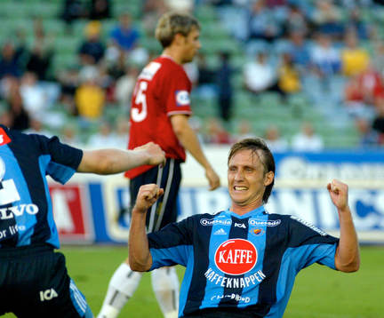 Andreas Johansson jublar