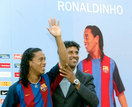 Ronaldinho och Frank Rijkaard, Barcelona
