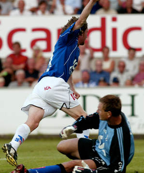 Mikael Nilsson, Halmstad och Bengt Andersson, IFK