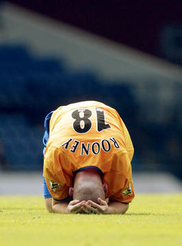 Wayne Rooney, Everton skadad. Skada