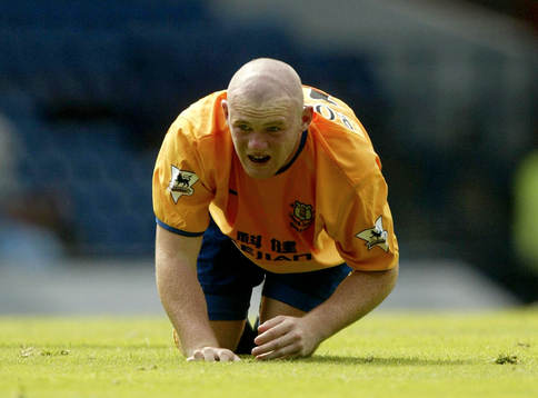 Wayne Rooney, Everton. Skada