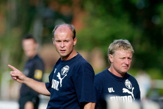 Anders Grimberg och Ulf Larsson, tränare, Trelleborg