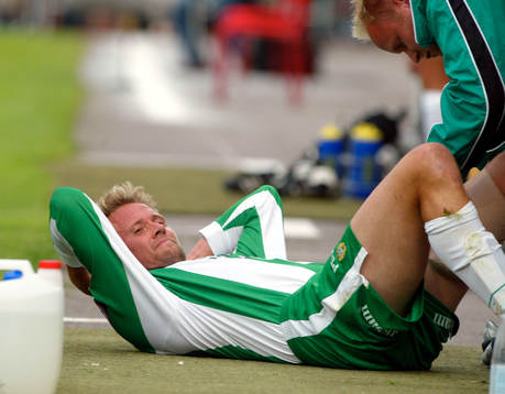 Peter Masrkstedt, Hammarby skadad i låret
