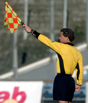 Leif Lindberg, assisterande domare, linjeman, flagga