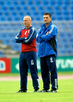 Zoran Lukic och Sören Åkeby, tränare Djurgården