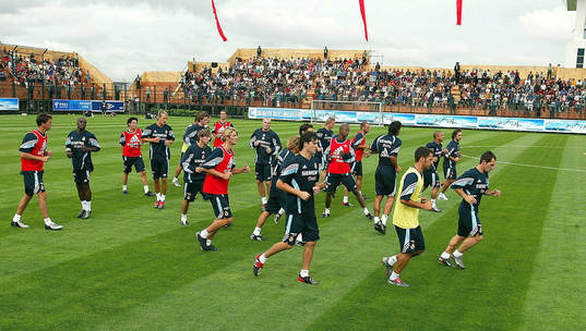 Real Madrid tränar i Kina