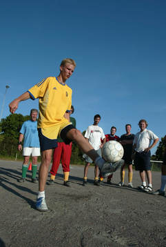 Fotboll, döva, IK Scania, Malmö , grus, grusplan, träning