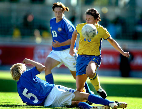Hanna Ljugberg, Sverige fälls. glidtackling, fällning