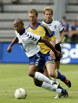Jeffrey Aubynn, AGF och Morten Wieghorst, Bröndby