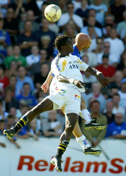 Derek Boateng, AIK och Mattias Thylander, Halmstad. Nick,