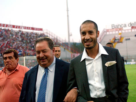 Fotboll, italiensk, Gaucci och Gheddafi, Perugia