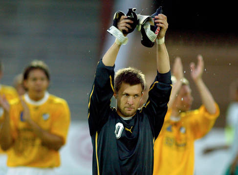 IFK Malmö, Kenneth Mattsson, målvakt. Jubel