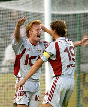 Patric Andersson och Magnus Erlingmark, Göteborg jublar