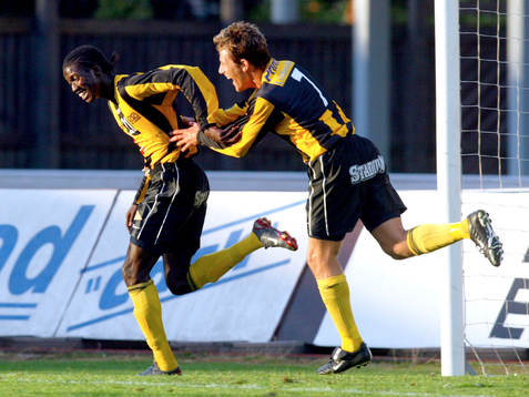 Tobias Hysén  och Dioh Williams. Jubel