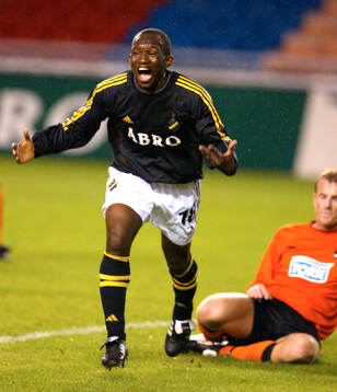 Kwame Quansah, AIK gjorde segermålet 1-0