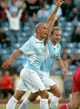 Daniel Majstorovic och Jon Inge Höiland, jubel
