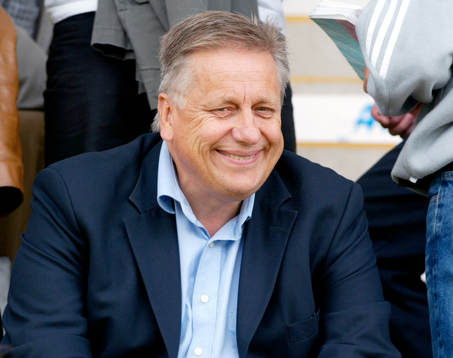 Förbundskapetn Tommy Söderberg på läktaren