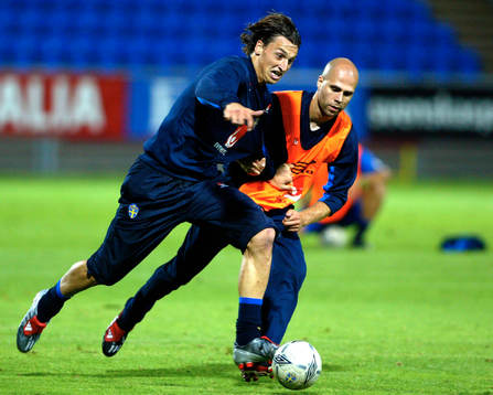 Zlatan Ibrahimovic och Teddy Lucic