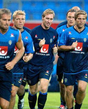 Marcus Allbäck, Niklas Skoog och Anders Svensson