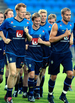 Michael Svensson, Tobias Lnderoth, Marcus Allbäck och Olof