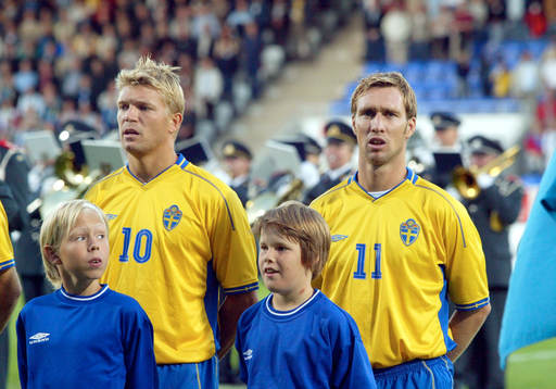 Marcus Allbäck och Niklas Skoog, Sverige