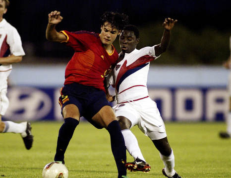 Den 14-åriga supertalangen Freddy Adu, USA in actin