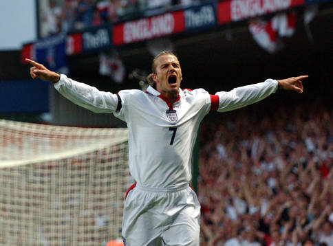 David Beckham, England jubel