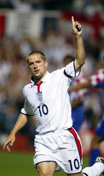 Michael Owen, England jubel