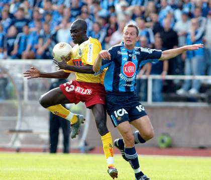 Jones Kusi-Asare, Landskrona och Niclas Rasck, Djurgården