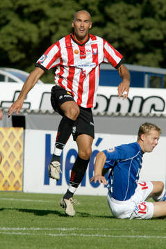Robert Andersson, Halmstad, föll idag mot Malmö och
