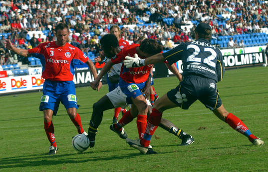 Derek Boateng, AIK möter tre HIF-are, Kenneth Rasmusen,