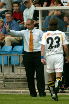 Mats Rubarth, AIK vandrar av planen - utvisad - Richard