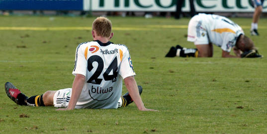 Fredrik Björck och Martin Åslund, AIK deppar