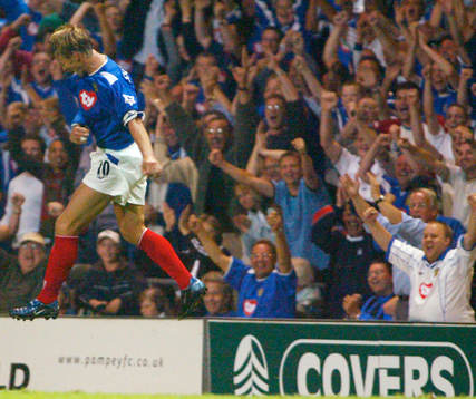 Teddy Sheringham, Portsmouth jubel