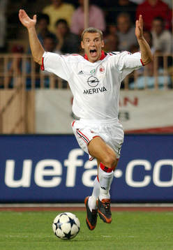 Shevchenko, Milan, jubel