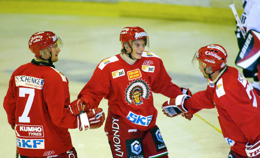 Loui Erikssson, debuterade med Mif gjoorde ett mål och en