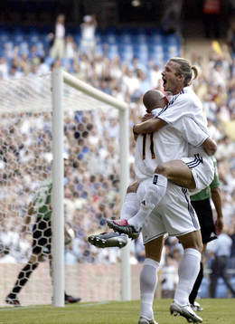 David Beckham jubel
