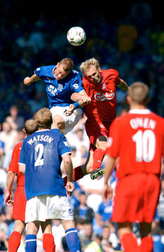 Sami Hyypia, Liverpool mot Duncan Ferguson, Everton