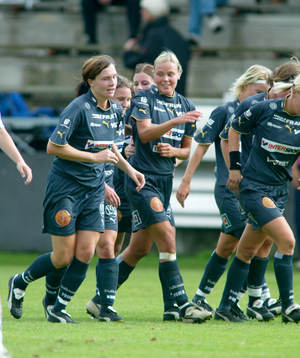 Umeå, jubel, Malin Moström och Hanna Ljungberg