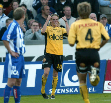 Lasse Nilsson har gjort 0-1